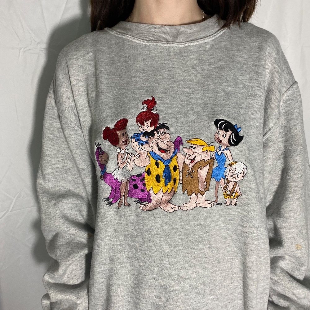90’S FRED FLINT STONE SIZE L SWEAT-SHIRT